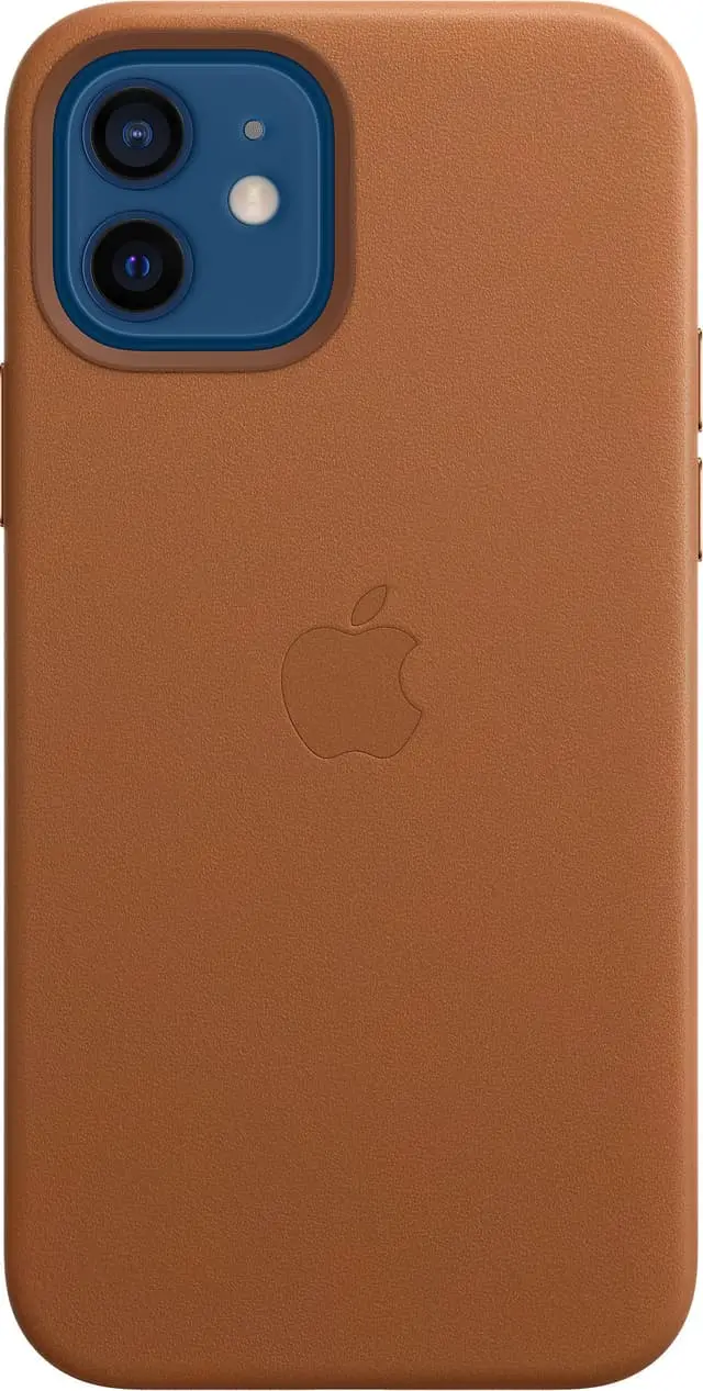 iPhone 12/12 Pro lærdeksel med MagSafe (lærbrun)