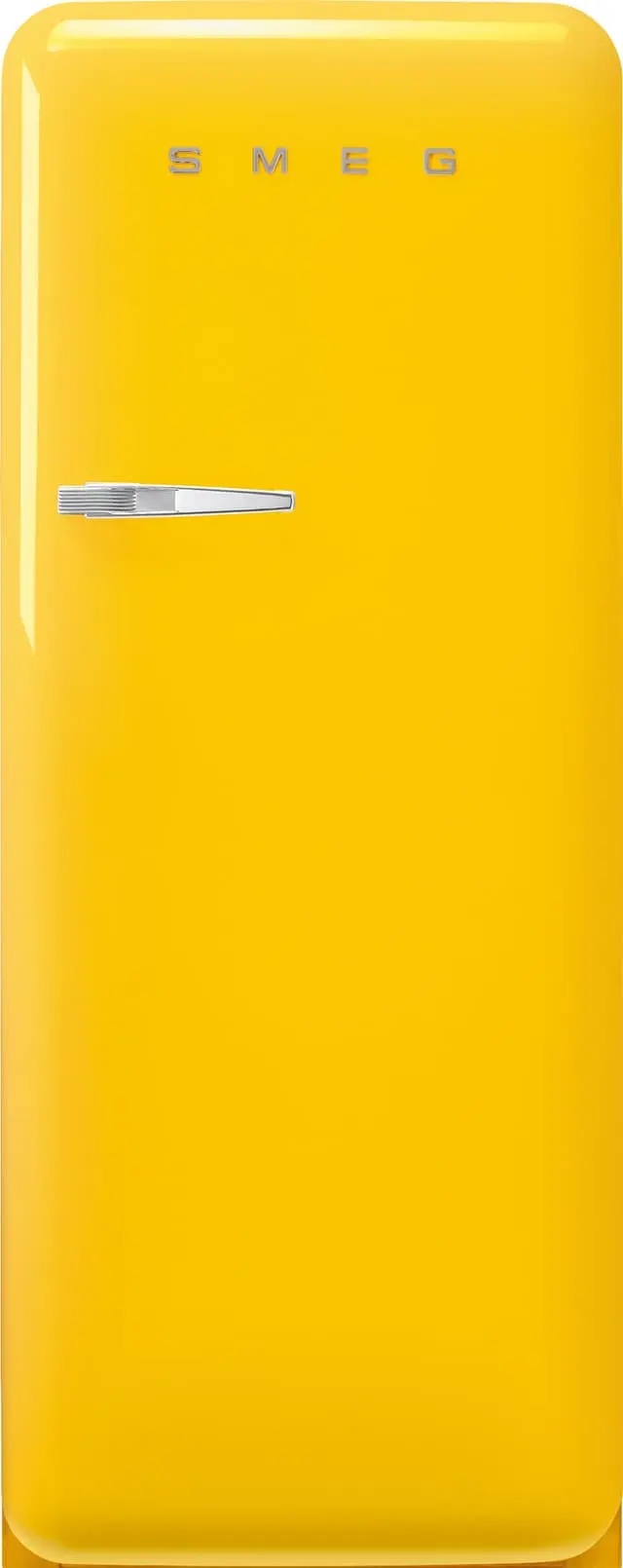 Smeg 50's style kjøleskap med fryser FAB28RYW5 (gul)