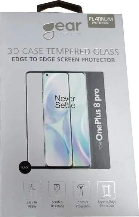 Gear 3D Full-Fit OnePlus 8 Pro skjermbeskytter