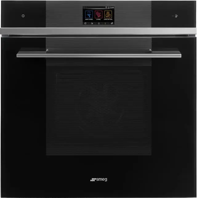 Smeg Linea integrert stekeovn SFP6104WTPN (sort)