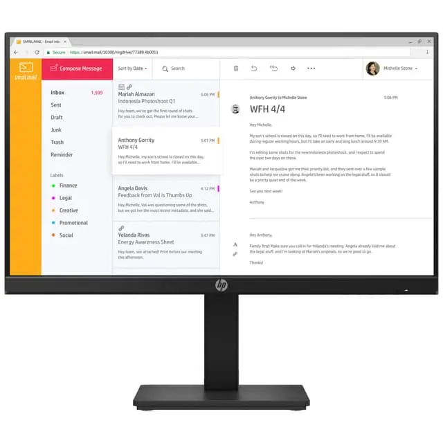 HP P24h G4 23.8" skjerm