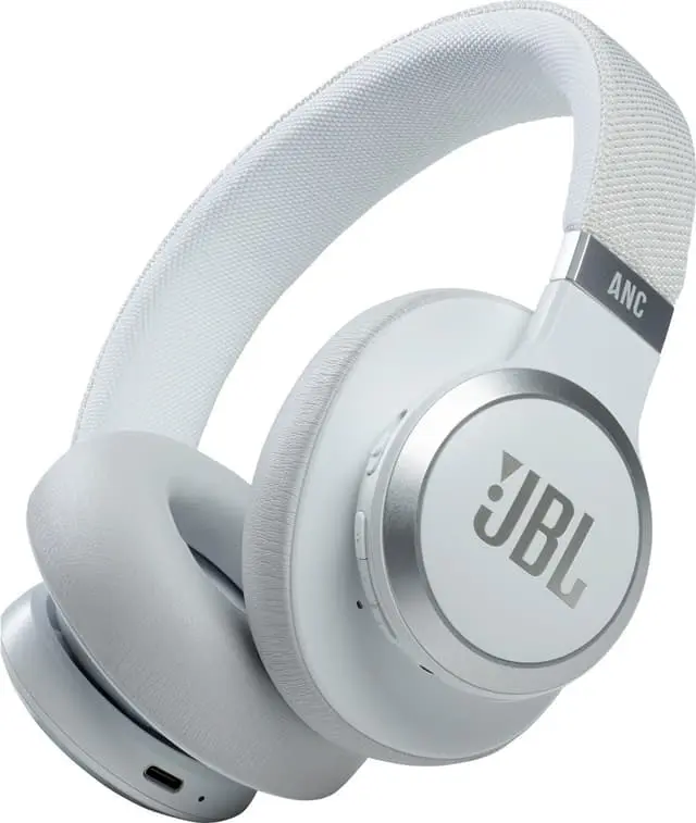 JBL LIVE 660NC trådløse around-ear hodetelefoner (hvit)