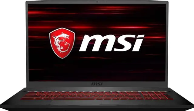 MSI GF75 Thin 9SCXR-601NE 17,3" bærbar gaming-PC (sort)