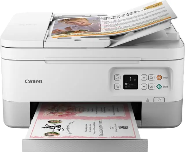 Canon Pixma TS7451 3-i-1 inkjet-fargeskriver (hvit)