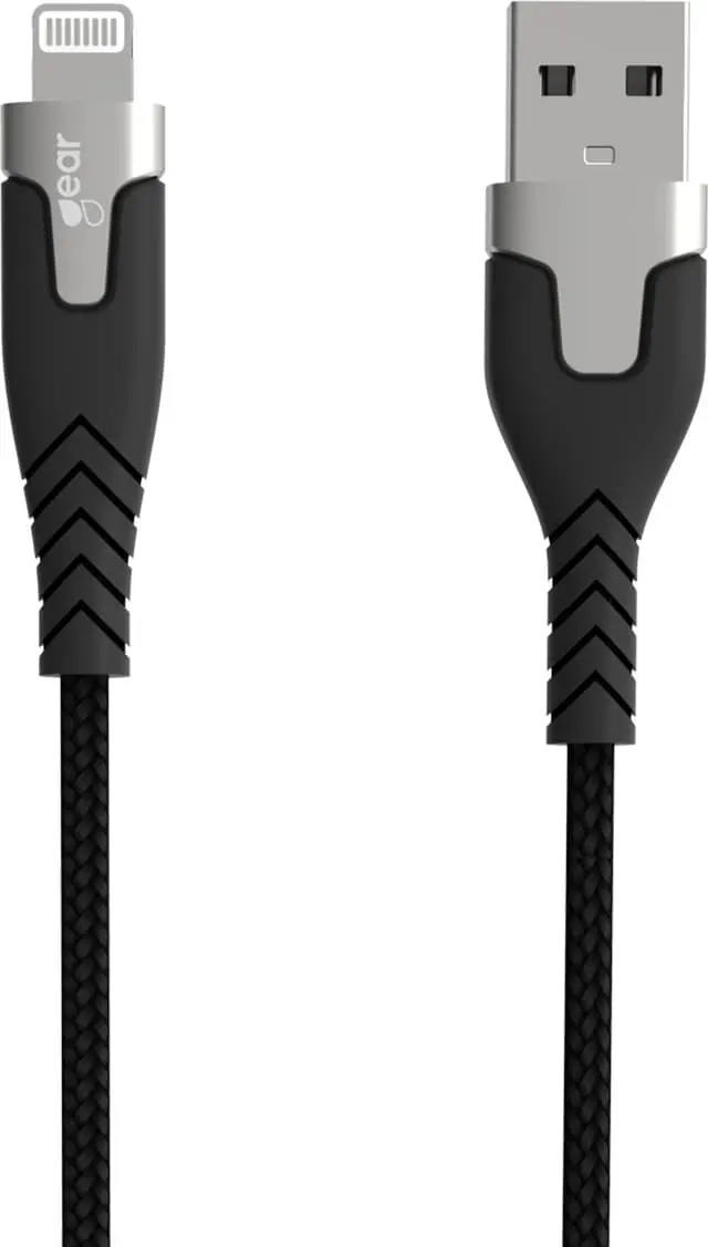 Gear USB-A til Lightning MFi Pro-klasse kabel 1,5m (sort)