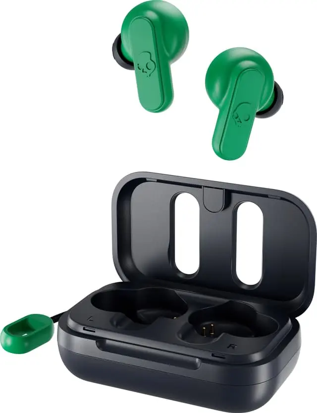 Skullcandy Dime helt trådløse hodetelefoner (mørk blå/grønn)