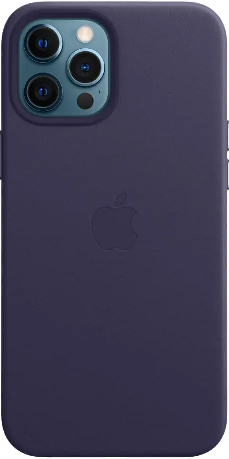 iPhone 12/12 Pro Max lærdeksel med MagSafe (dyp fiolett)