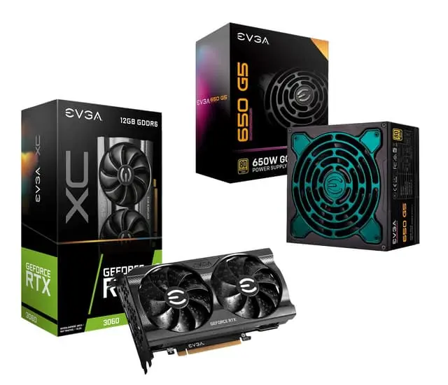 EVGA GF RTX 3060 XC + 650W BU