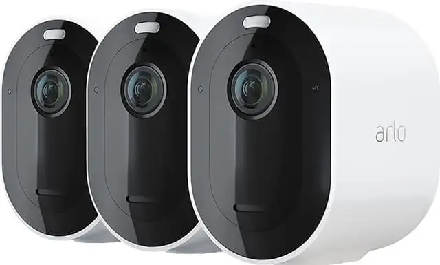 Arlo Pro 4 wireless 2K QHD kamera 3-pakning (hvit)