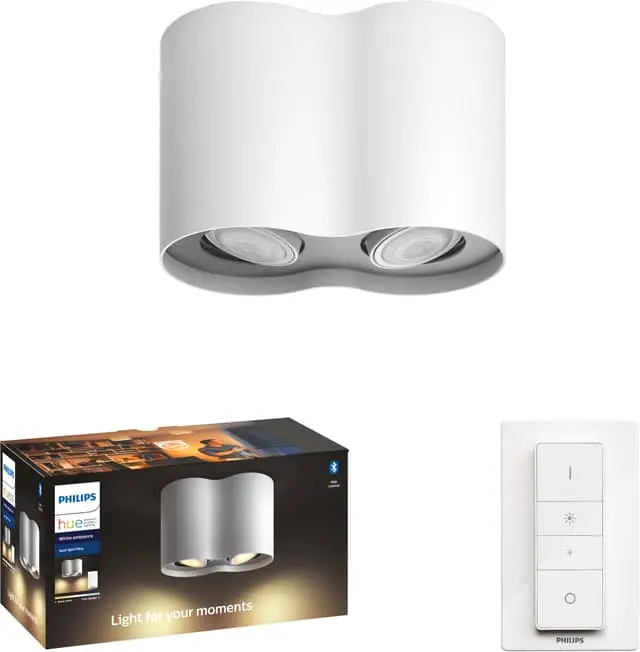 Philips Hue Pillar dobbelt spotlys 5633231P6 (hvit)