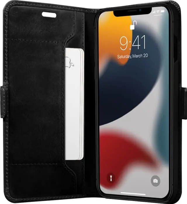 Dbramante1928 Copenhagen Slim lommebokdeksel til iPhone 13 Pro (sort)