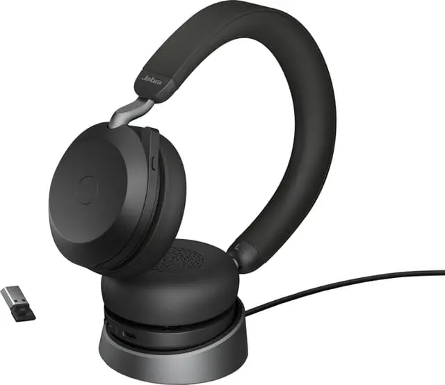 Jabra Evolve2 75 USB-A Trådløst ANC Headset med ladestativ (MS Teams)