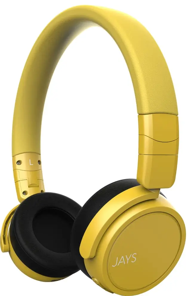 Jays x-Seven trådløse on-ear hodetelefoner (gul)