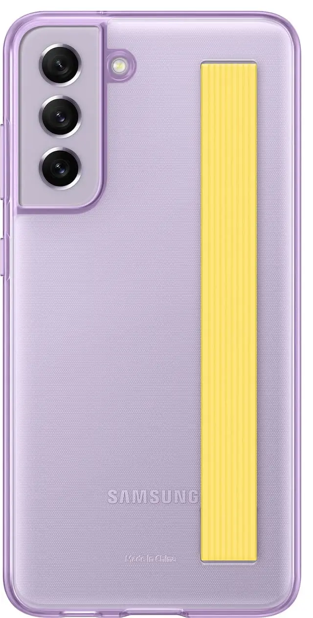Samsung Galaxy S21 FE clear strap deksel (lavender)