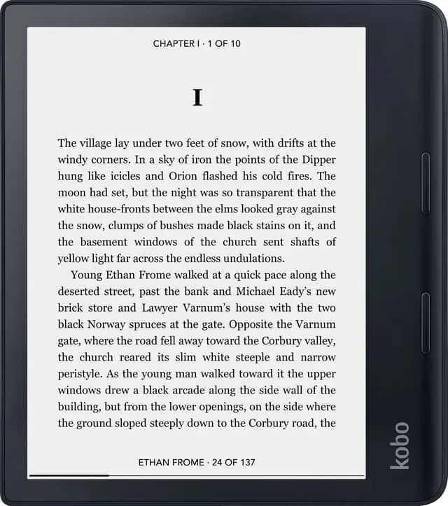 Kobo Sage lesebrett (sort)