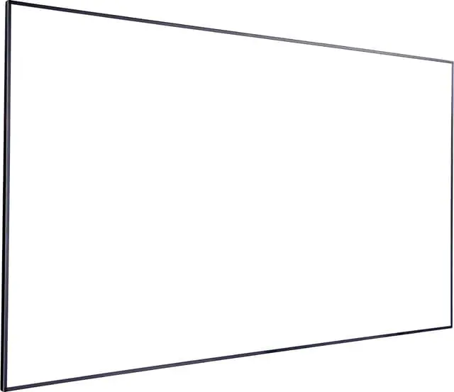 Grandview Edge 120” rammespent lerret (hvit)