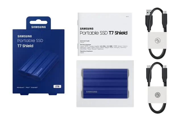 T7 Shield 2TB Blue
