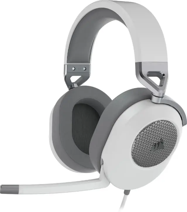 Corsair HS65 surround gaming headset (hvit)