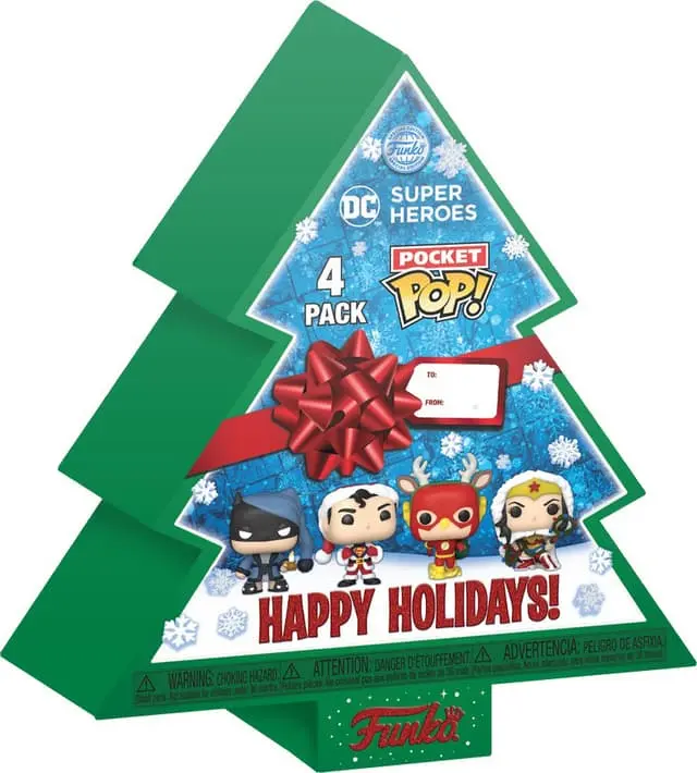 Funko Pop DC nøkkelring 4-pk (Batman, Superman, Flash, Wonder Woman)