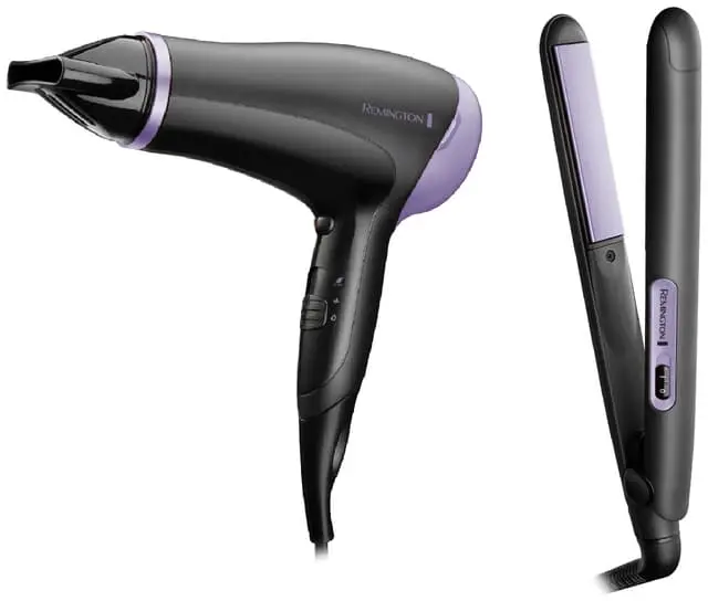 Remington Style Essentials hårføner & rettetang gavesett D3016GP