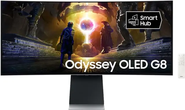 Samsung Odyssey G8 G85SD 34" QHD/OLED/175hz/0,03ms buet skjerm