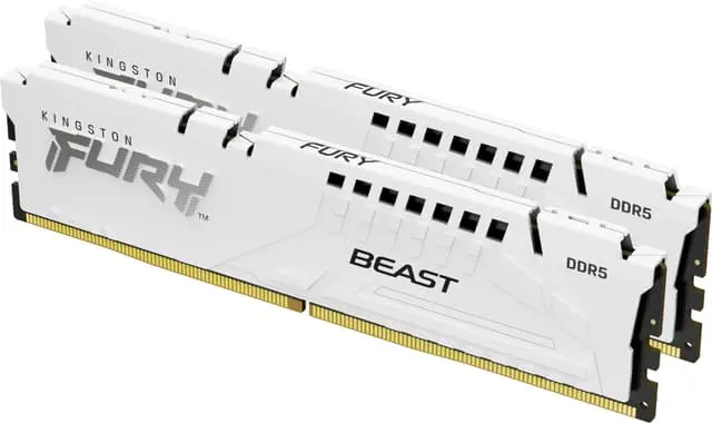 Kingston FURY Beast RGB 32GB DDR5 RAM 6000MT/s CL30 (hvit)
