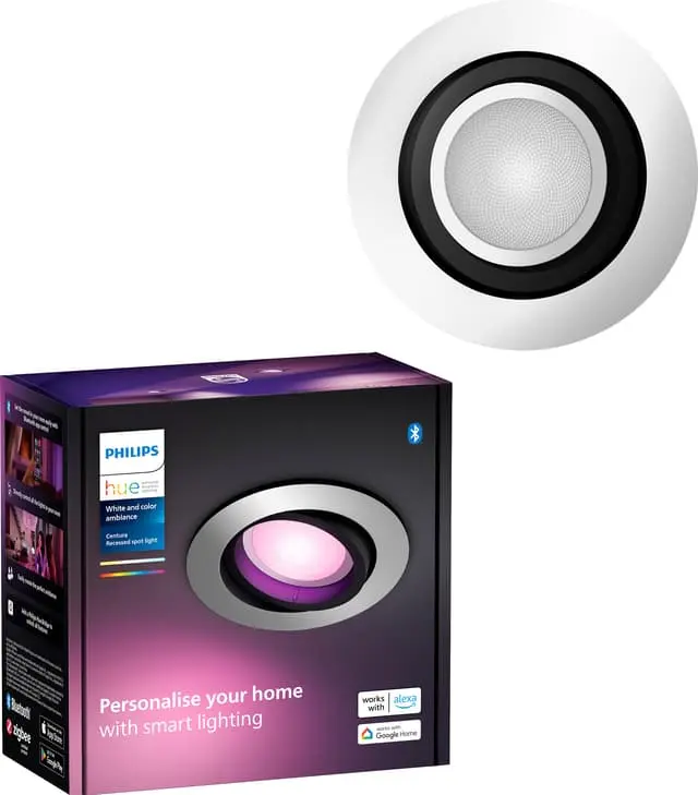 Philips Hue Centura innfylt rundt spotlys 4,2W GU10 (aluminium)