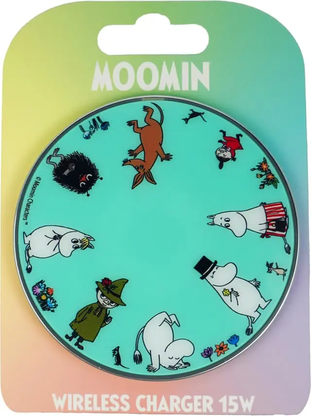 Moomin 15W trådløs lader (turkis)