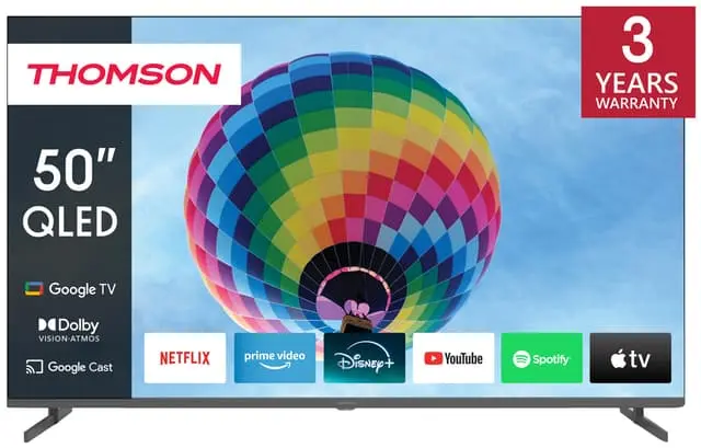 Thomson Google 50" QG4S14 4K QLED smart-TV (2024/sideføtter)
