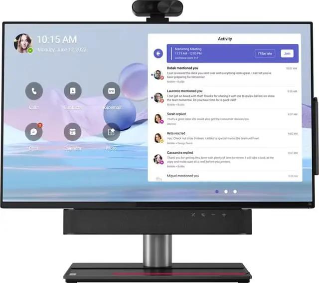 Lenovo ThinkSmart View Plus videokonferansesett 12CN0002MT (sort)