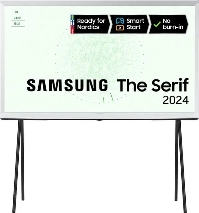 Samsung 50" LS01D The Serif 4K QLED Smart TV (2024, skyhvit)