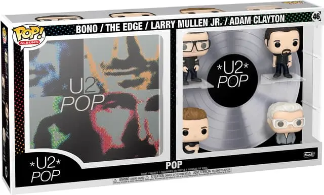 Funko U2 actionfigur (Bono, The Edge, Larry Mullen JR, Adam Clayton)
