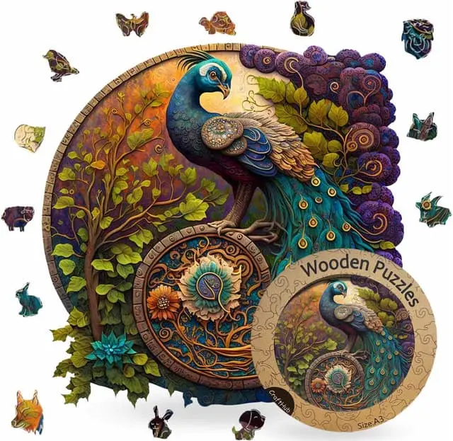 Crafthub Peacock Yin Yang puslespill