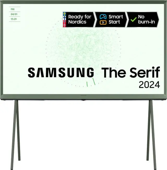 Samsung 55" LS01D The Serif 4K QLED Smart TV (2024, eføygrønn)