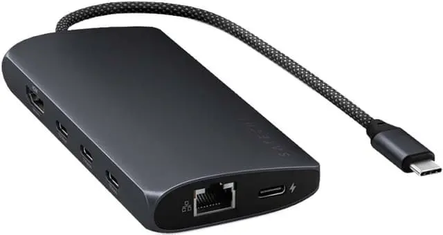 Satechi USB-C 8K Ethernet V3 Multiport USB hub (Midnight)