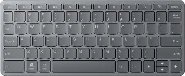 Lenovo trådløst tastatur for flere enheter (Luna Grey)