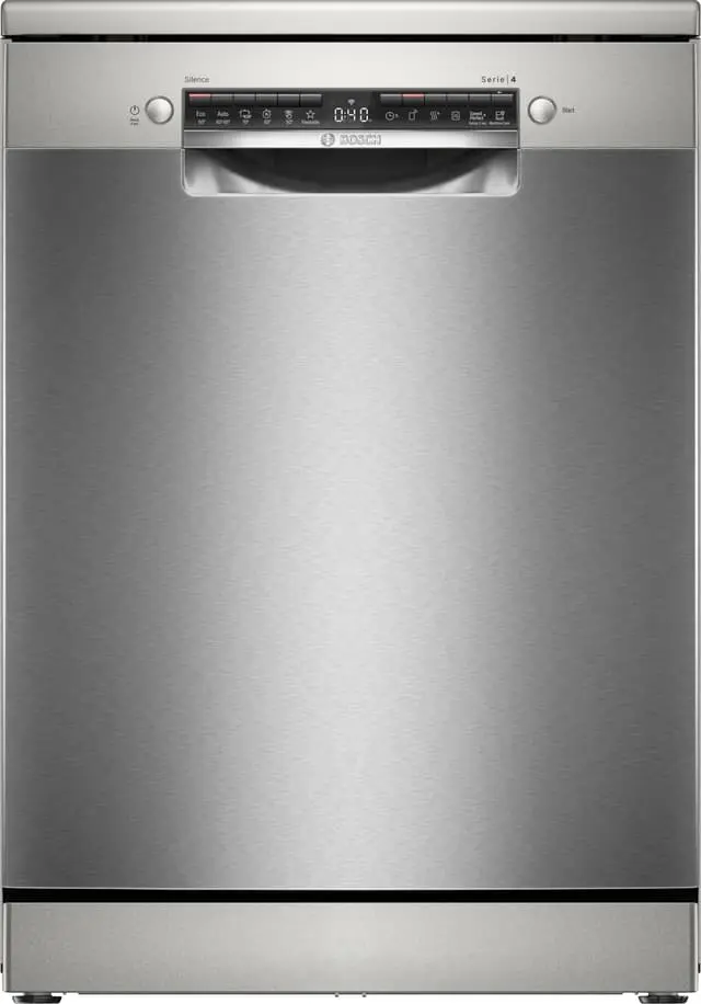 Bosch Serie 4 Frittstående Oppvaskmaskin SMS4HVI00E (Rustfritt stål/Sølv)