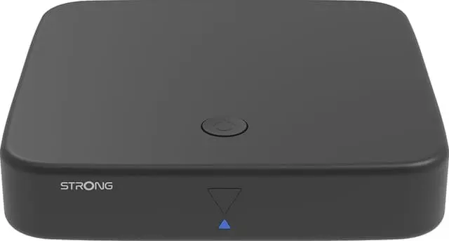 Strong Hybrid DVB-T2 & Android TV Box 4K UHD-strømmeenhet (sort)