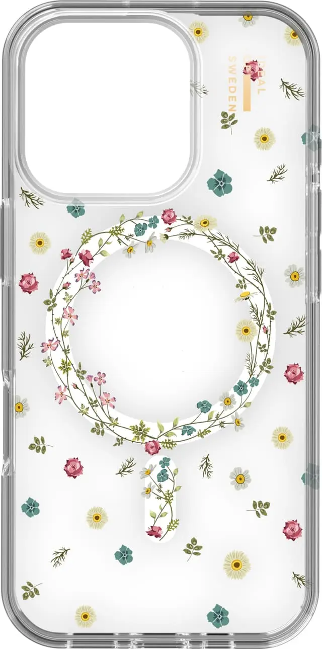 iDeal of Sweden MagSafe Clear deksel for iPhone 16 Pro (floral)