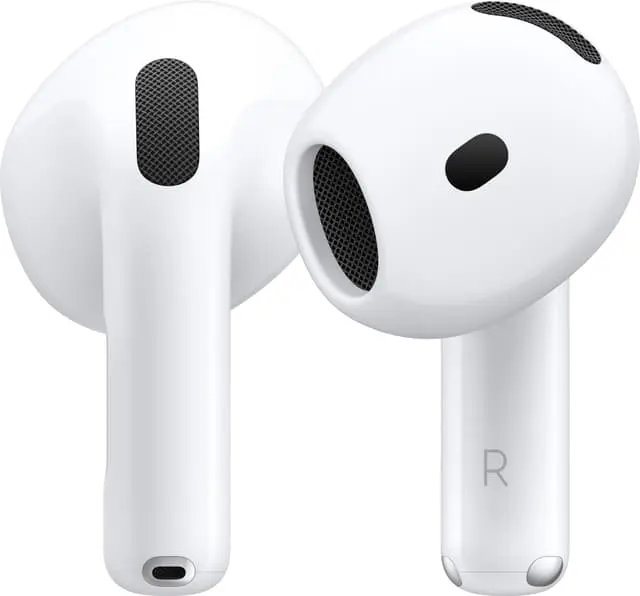 AirPods 4 med Aktiv støyreduksjon (2024) og trådløst ladeetui (USB-C)