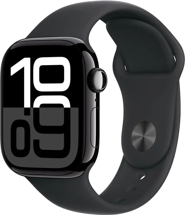 Apple Watch S10 46mm GPS+Cel (Sort Aluminium/Sort Sport Band) S/M