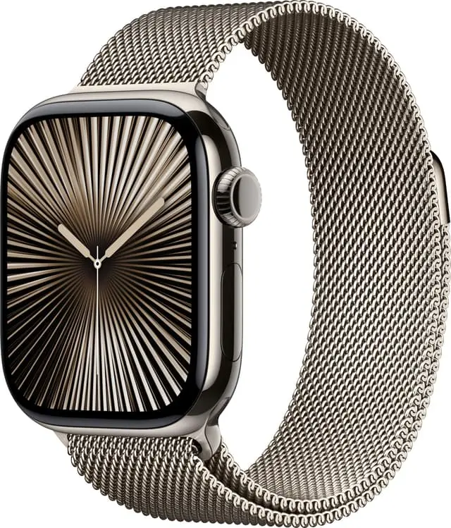 Apple Watch S10 42mm GPS+Cel (Naturlig Titan/Naturlig Milanese Loop)