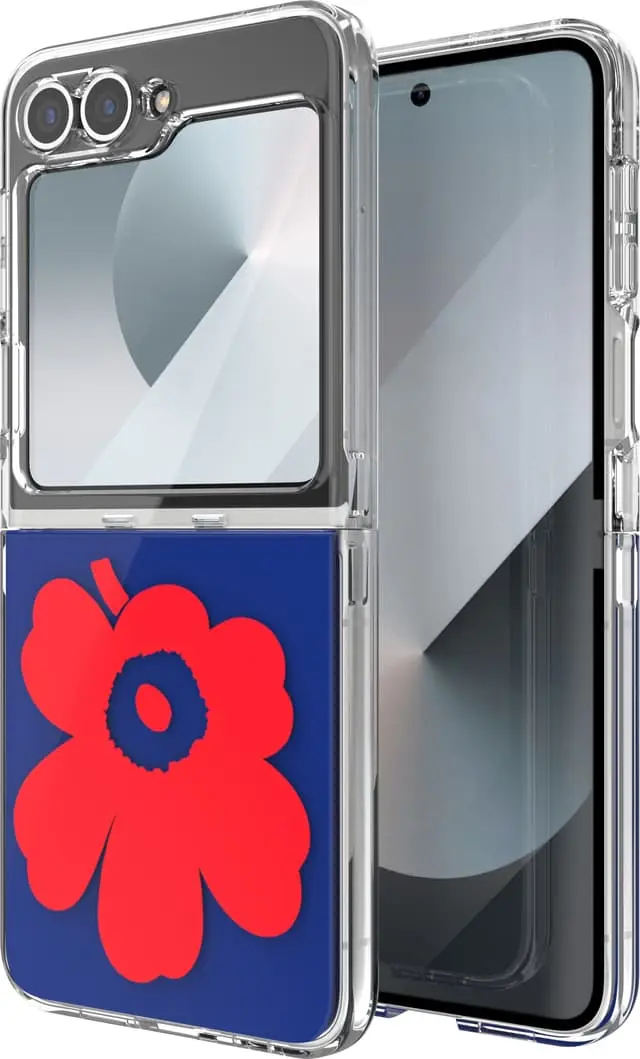 Samsung Galaxy Flip6 Marimekko Dual Layer deksel (blå/rød)