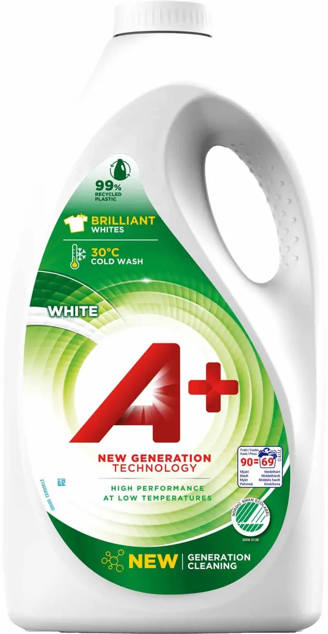 A+ White flytende vaskemiddel 50412 (3.6L)