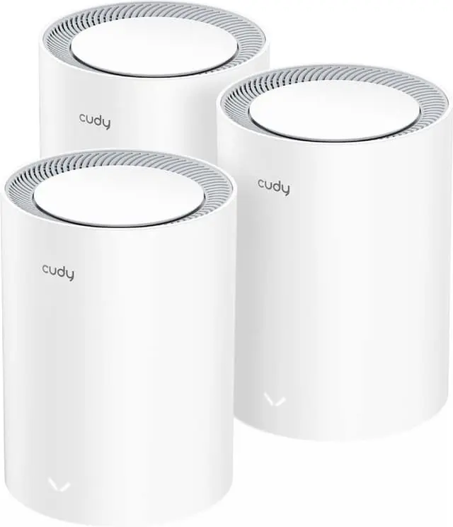 Mesh Solution M3000 3-pk AX3000 Gigabit Wi-Fi 6 2.5G Hvit