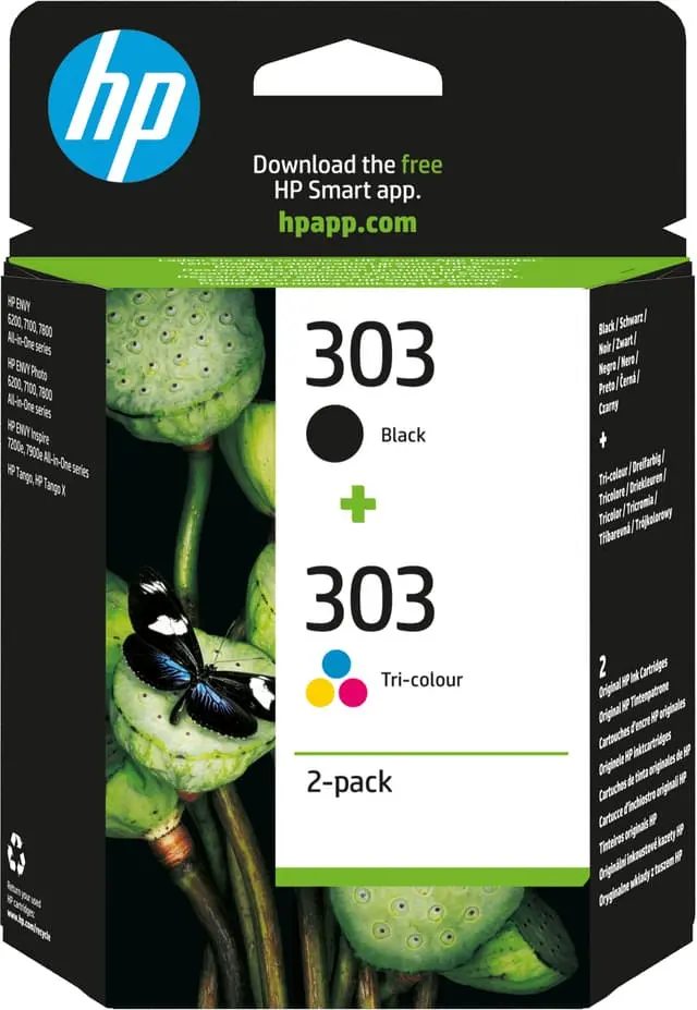 HP 303 2-pakning blekkpatron (CMYK)