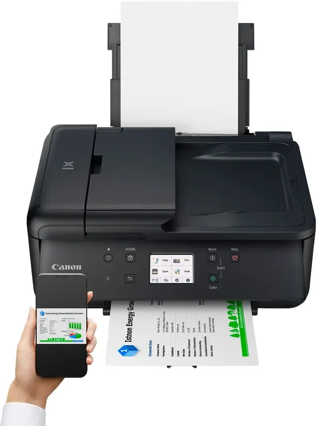 Canon Pixma TR7650 color inkjet 4-i-1 skriver (sort)