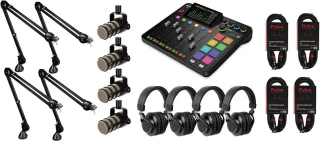 RØDE RØDECaster Pro II podkastsett (4 personer)