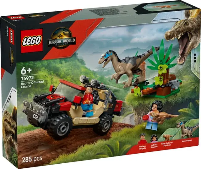 LEGO Jurassic World Raptorflukt i terrengbil 76972