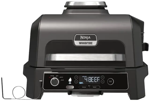 Ninja Woodfire Pro XL elektrisk grill OG850EU (grå og sort)
